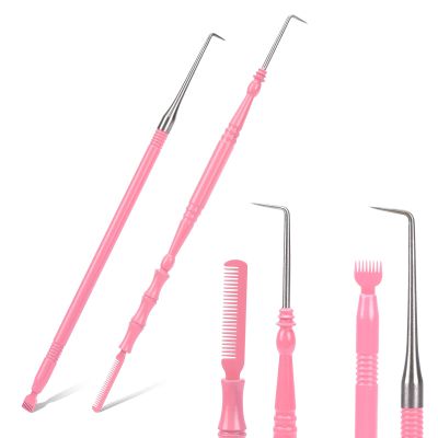 2 in 1 Lash Lift Tool Kit,Stainless Steel Lash Lift and Tint Kit Professional Lash Lift Supplies Metal Lash Lift Rods Eyelash Separator Tool with Separating Comb (2 Pack)