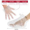 200 Pcs Paraffin Wax Liners for Feet and Hand, Disposable Paraffin Bath Liners Plastic Hand and Foot Bags for Hand & Feet Thermal Hot Wax Therapy SPA Paraffin Wax Machine,Larger and Thicker view 3