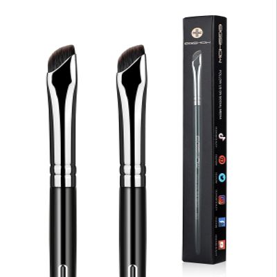 EIGSHOW Eyeliner Brush Gel Eyeliner Makeup Brush for Precise Eye Liner Eyebrow Eyelid Ultra Thin with Curved Bristle (E865 2Pieces)