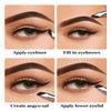 EIGSHOW Eyeliner Brush Gel Eyeliner Makeup Brush for Precise Eye Liner Eyebrow Eyelid Ultra Thin with Curved Bristle (E865 2Pieces) view 3