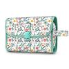 Fintie Portable Toiletry Cosmetic Travel Bag, Large Water Resistant Hanging Makeup Organizer Storage Pouch Case for Women Girls, Spring view 1