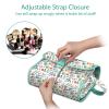 Fintie Portable Toiletry Cosmetic Travel Bag, Large Water Resistant Hanging Makeup Organizer Storage Pouch Case for Women Girls, Spring view 3
