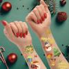 118PCS Christmas Temporary Tattoos for Kids Boy Girls Santa Claus Rudolph Tree Snowman Hat Stocking Fake Tattoo Sticker Party Favors Stocking Stuffer Party Gift view 3