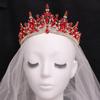 ARCOFF Tiaras and Crowns for Women, Luxury Crystal Leaves Tiara for Women Wedding Party Elegant Bridal Bride Crown Hair Dress Jewelry (Style : Green Gold) view 3