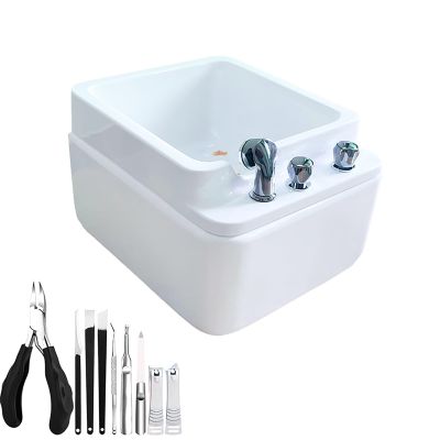 Acrylic Spa Footbath Nail Salon Pedicure Footbath Barrel deep Foot Bath Spa with Massage Special for Hotel Foot Bath Club Sturdy Acrliy Tubs for Soaking Feet Foot Bath Basin (Color : Type b, Size :