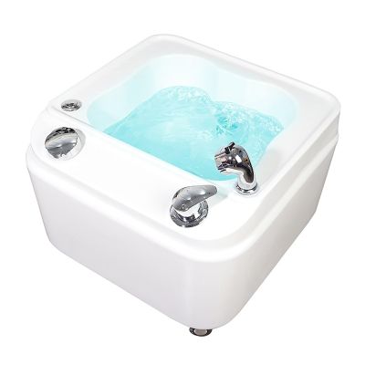 Acrylic Massage Footbath Washing Salon Footbath Sink Foot Massager Spa with Heat and Massage Stress Relief for Fatigue and Tired Feet Pedicure Foot Soak Home Spa Treatment (Color : Type a, Size : 57