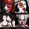 CCBeauty Halloween Clown Makeup Kit, White Black Red Face Body Paint Stick, Cream Skeleton Joker Skull Mime Foundation Makeup, Hypoallergenic Face Painting Set for SFX Cosplay Costume Party view 4