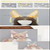 LJJCSFF Furry Bunny Rabbit Cat Ears Headband Handmade Animal Fur Ears Halloween Cosplay Fox Wolf Flower Cat Ears Headband Lolita Tassel Cosplay Costume view 2