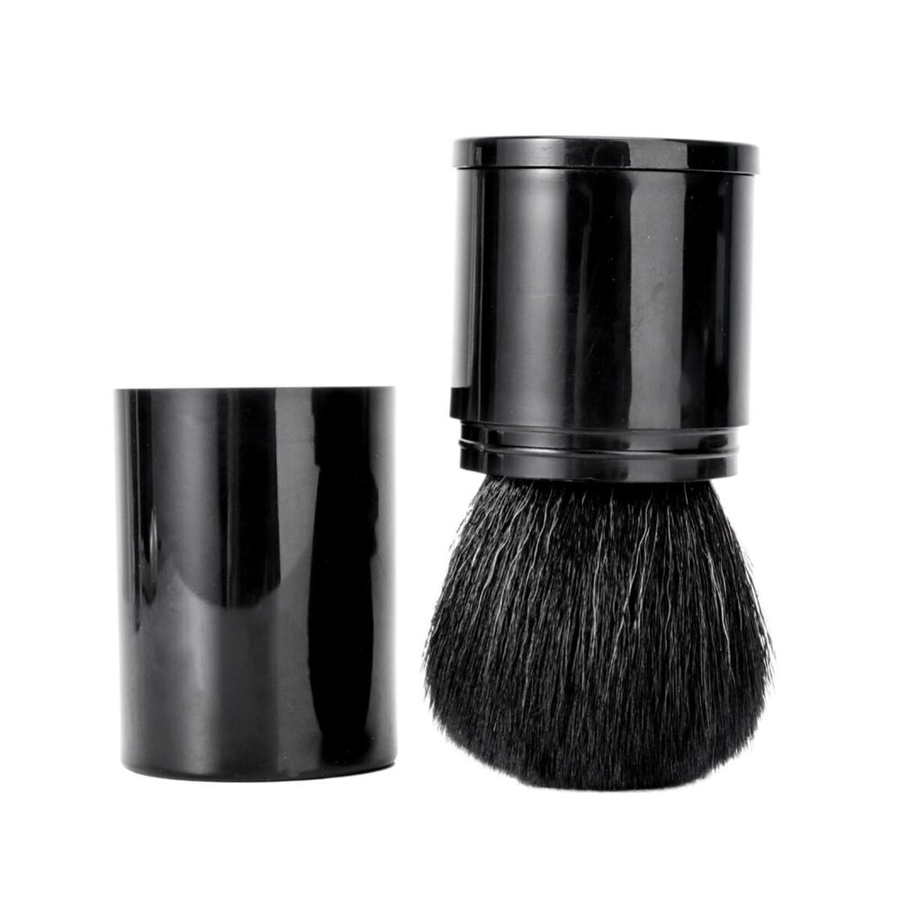 FOMIYES Flexible Loose Applicators Washable Cosmetic Brushes for Even Makeup Application Portable and Reusable Cute Design Black