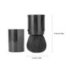 FOMIYES Flexible Loose Applicators Washable Cosmetic Brushes for Even Makeup Application Portable and Reusable Cute Design Black view 4