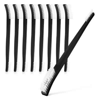 Healvian 9pcs Double-Ended Cleaning Brushes for Crevices and Tight Spaces Multi-Functional Detail Brush for Kitchen Bathroom and Car Cleaning