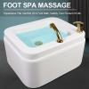 BAYTEWJX Square Footbath Foot Bath Sink Acrylic Massage Footbath Adjustable Temperature Foot Bath Stress Relief for Fatigue and Tired Feet Great for Getting The Dead/Old Skin Off Your Feet. view 3
