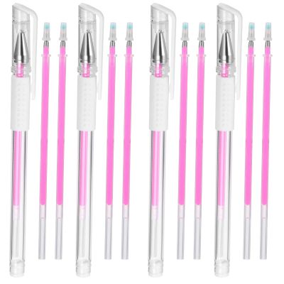 Beaupretty Eyebrow Pen Pink Brow Mapping Pen with Fine Tip for Precise Eyebrow Makeup Positioning and Marking 4 Pens with 8 Refills for Professional Use