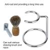 Jauarta Men Stainless Steel Shaving Brush Stand Razor Holder for Salon Home Travel Use view 2