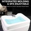 BAYTEWJX Acrylic Massage Footbath Square Footbath Footbath Barrel Large Foot Massager Hot and Cold Adjustment Spa Massage Pedicure Bowl Foot Detox Bucket Tub for Home Spa Treatment. view 4