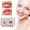 6PCS Fruit Lip Balm Set, Fruit Flavored Color Changing Lipstick Tinted Lip Balm Lip Care for Women Girls, 3.5g/0.123oz view 4