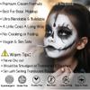 CCBeauty White Black Face Body Paint Stick, Oil Based Cream Blendable Foundation for Clown Skeleton Vampire Skull Joker Mime Cosplay Special Effects Costume , SFX Makeup For Halloween Party view 2