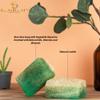 Aloe Vera Natural Exfoliating Loofah Soap Bar | Handmade for Face and Body With Luffa Inside | Organic Bath Sponge for Men and Women, Nourishing, Hydrating view 3