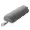 Saloniture Half Round Neck Massage Table Bolster Pillow Pad - 13 x 6 x 3 Inch - Gray Velour view 1