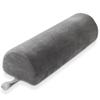 Saloniture 3/4 Jumbo Round Massage Table Bolster Pillow Pad - 26 x 9 x 6-1/4 Inch - Gray Velour view 1