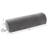 Saloniture 3/4 Jumbo Round Massage Table Bolster Pillow Pad - 26 x 9 x 6-1/4 Inch - Gray Velour view 2