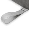 Saloniture 3/4 Round Massage Table Bolster Pillow Pad - 26 x 6 x 4-1/2 Inch - Gray Velour view 3
