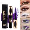MAEPEOR 5D Silk Fiber Mascara Fuller & Voluminous Colored Eyelash Natural Waterproof Smudge-proof Mascara (03 White) view 2
