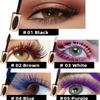 MAEPEOR 5D Silk Fiber Mascara Fuller & Voluminous Colored Eyelash Natural Waterproof Smudge-proof Mascara (03 White) view 3
