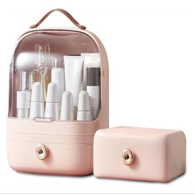 5 In 1Cosmetics Storage Box Multi-Function And Perfect Bathroom Countertop And Bedroom Dresser Keep Cosmetics Organized And Tidy,Pink1 (Color : Pink2)