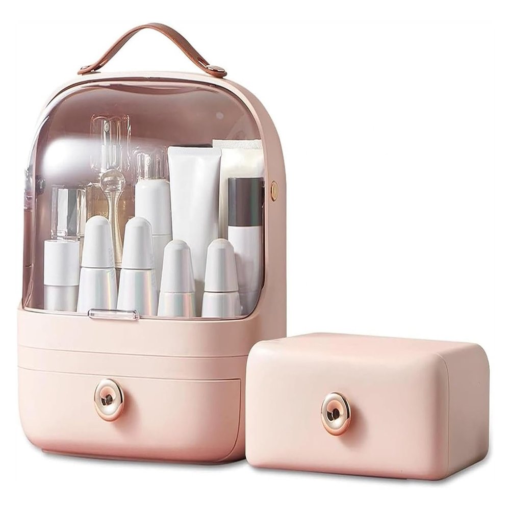 5 In 1Cosmetics Storage Box Multi-Function And Perfect Bathroom Countertop And Bedroom Dresser Keep Cosmetics Organized And Tidy,Pink1 (Color : Pink2)