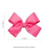 HAIRBOWS Girls' Grosgrain Hair Bow with a Knot Wrap Center on a Hair Clip, All Ages and Hair Types, 5 Inch Bow, Navy view 3