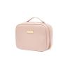 HACLEN Large Make Up Bags for Women, Vanity Bag Travel Large Toiletry Bag Waterproof Cosmetic Bag Portable Makeup Organiser Bag,Pink view 1