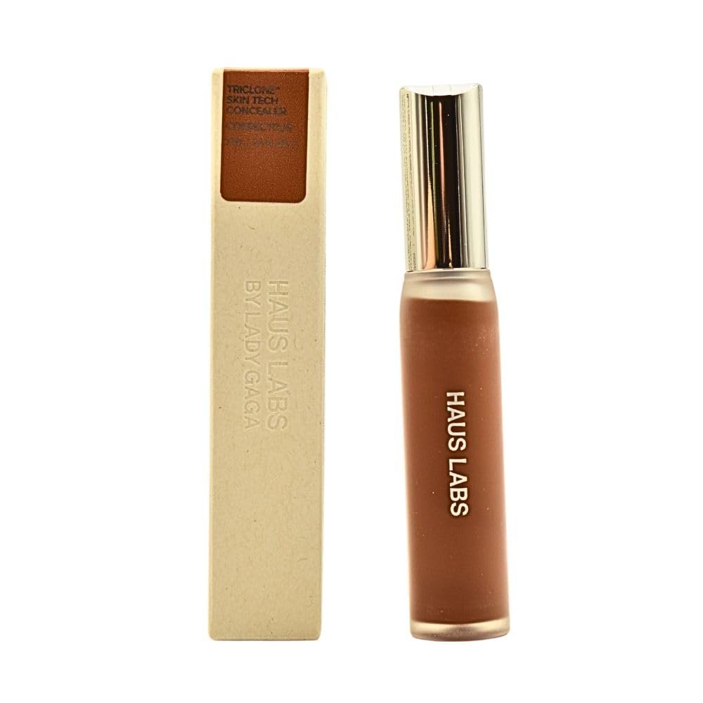 Haus Labs Triclone Skin Tech Hydrating Concealer  44 Medium Deep Neutral, Buildable Coverage, De-Puffing, Blurs & Brightens with Niacinamide & Arnica