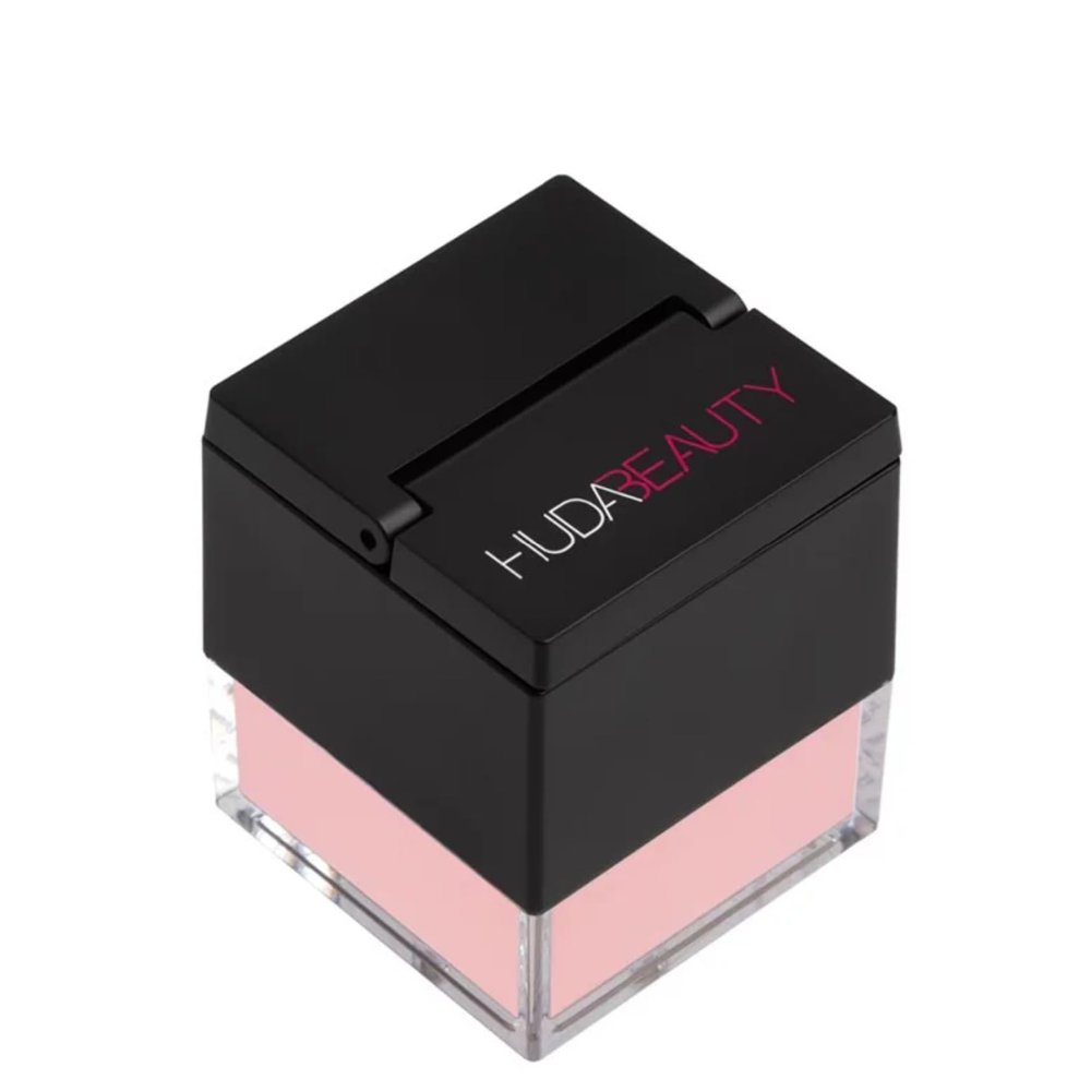 Huda Beauty Mini Easy Bake Loose Baking & Setting Powder - Cherry Blossom Cake (fair to medium with true pink undertones) 0.21 oz / 6 g