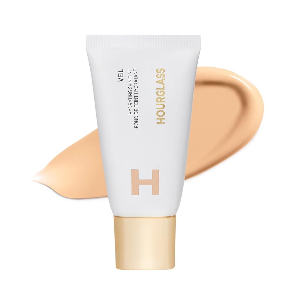Hourglass Veil Hydrating Skin Tint, Dewy Tinted Moisturizer, Makeup and Skincare Benefits, Lightweight, Buildable Coverage, Vegan, Cruelty-Free Hourglass Skin Tint for Radiant, Natural Glow