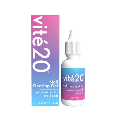 VIT20 Nail Clearing Gel  Apple & Sugar Extracts  Supports Healthy Nail & Skin Appearance  Nourishing, Plant-Based Repair for Brittle, Discolored Nails  Gentle Daily Care  0.5 fl oz