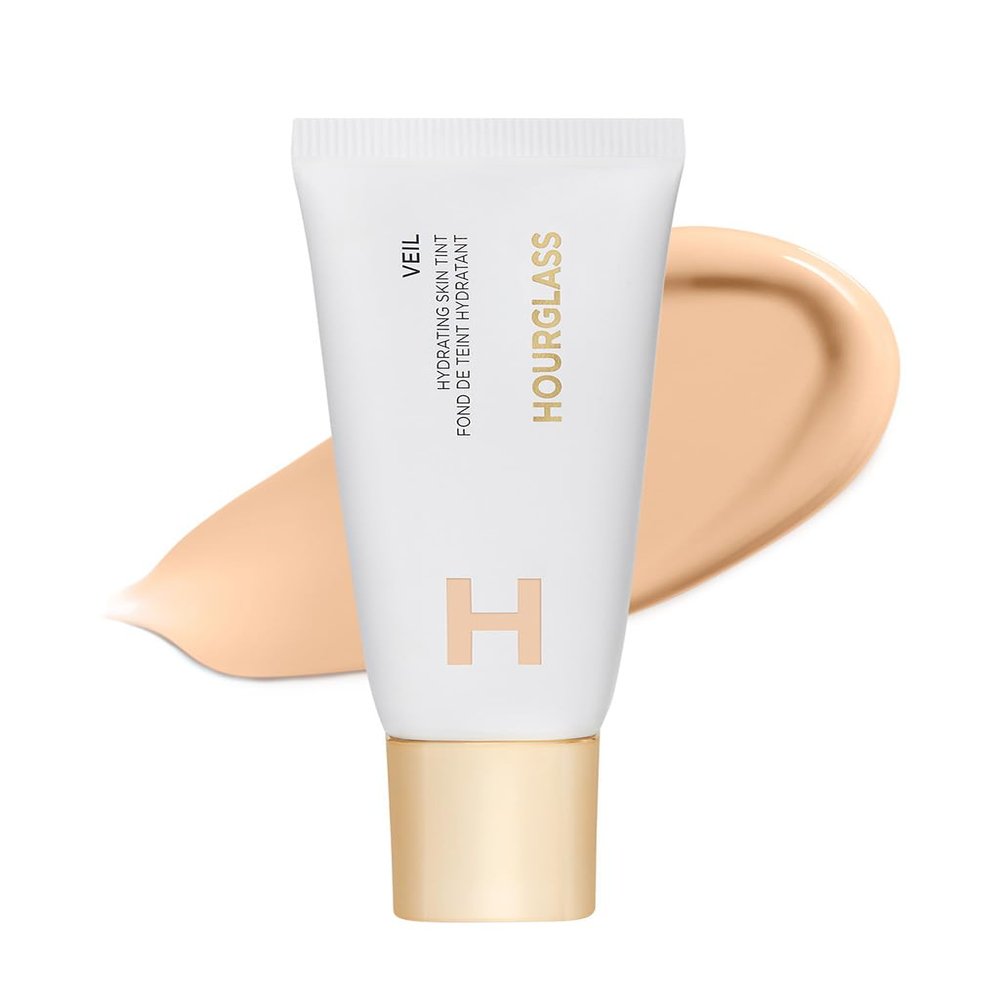 Hourglass Veil Hydrating Skin Tint, Dewy Tinted Moisturizer, Makeup and Skincare Benefits, Lightweight, Buildable Coverage, Vegan, Cruelty-Free Hourglass Skin Tint for Radiant, Natural Glow