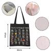 VAMSII Frog and Toad Tote Bag - The A-Z of Frogs & Toads Grocery Shopping Bag - Aesthetic Bag for Women Girls (BLK) view 2