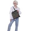 VAMSII Frog and Toad Tote Bag - The A-Z of Frogs & Toads Grocery Shopping Bag - Aesthetic Bag for Women Girls (BLK) view 3