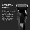 Bevel Electric Shaver for Men, Mens Foil Shavers for face, Wet & Dry Shave, Waterproof, Fast Charging, Cordless Rechargeable, Black view 3