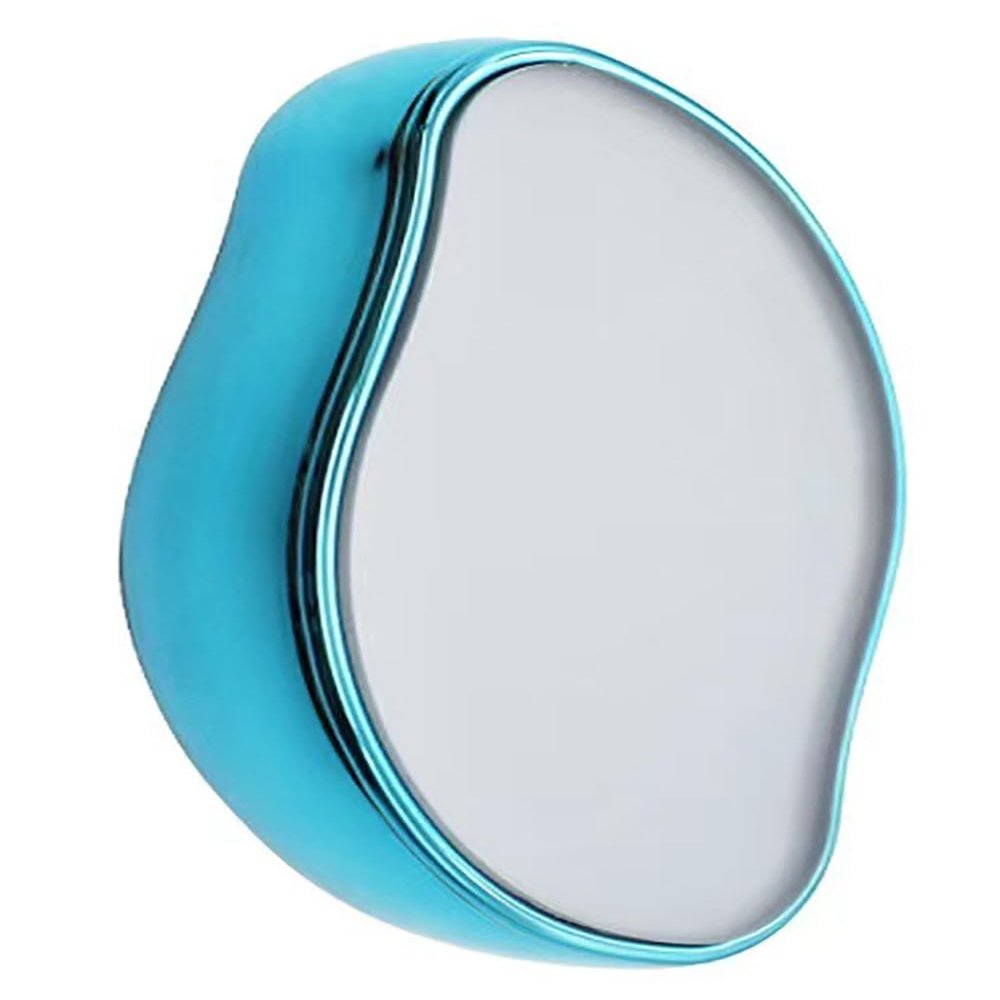 HXOnelyarl Crystal Hair Eraser - Painless Exfoliation Tool for Arms and Legs, Portable and Mild for Women and Men (Blue)