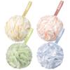 AmazerBath Loofah Sponge 60g/Piece, Exfoliating Bath Sponge Body Scrubber - Loofa Set of 4 - Cotton Candy Quartet view 1