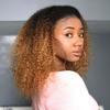 Mongolian Afro Kinky Curly Bundles Ombre Human Hair Bundles 14 16 18 Inches T1B/30 Brown 4B 4C Afro Kinky Bulk Human Hair Virgin Hair Curly Weave Bundles for Black Women Weave Weft view 1