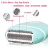 Electric Hair Shaver for Women: Compact, Cordless Wet & Dry Razor for Smooth Body & Dual Trimmers  Bikini Line and Quick, Travel-Friendly.BEAUTISILK (Green) view 2