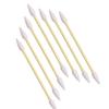 AKOAK 100 Pcs Cotton Swabs, Double Pointed Bamboo Swabs, Cotton Swabs for Makeup with Kapok Swabs, Cotton Swabs for Ears, Daily Cleaning, Painting, Pet Care, Makeup and More Fine Works view 1