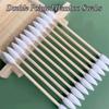 AKOAK 100 Pcs Cotton Swabs, Double Pointed Bamboo Swabs, Cotton Swabs for Makeup with Kapok Swabs, Cotton Swabs for Ears, Daily Cleaning, Painting, Pet Care, Makeup and More Fine Works view 2