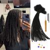 0.4cm & 0.6cm Width, 4-14 Inches10, 30, 60, 100 Strands Options 100% Real Human Hair Dreadlock Extensions for Men/Women/Kids, Handmade Permanent Loc Extension Bundles (0.6cm, 6inches, 60Strands) view 1