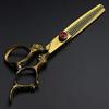 5.5/6 /7 Inch Purple Dragon Knight Professional Japanese Hair Scissors Barber Scissors Set (6 inch 2pc-B) view 3