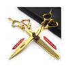 5.5/6 /7 Inch Purple Dragon Knight Professional Japanese Hair Scissors Barber Scissors Set (7 inch 3pc-B) view 3