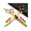 5.5/6 /7 Inch Purple Dragon Knight Professional Japanese Hair Scissors Barber Scissors Set (7 inch 2pc-D) view 2